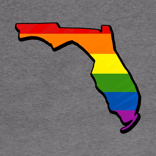 Rainbow Florida Outline by Mookle